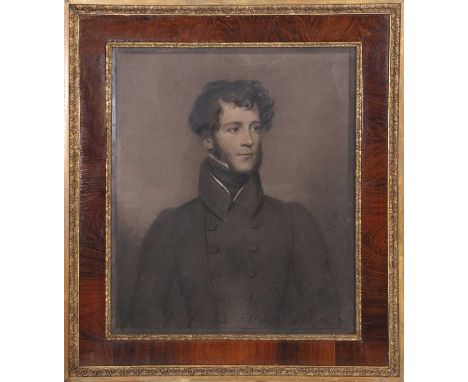 Follower of David Wilkie RA (Scottish,1785-1841) portrait study of Joseph Brissett the elder of St Michael (b.1799), chalk an