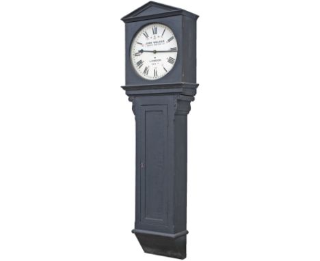 London Brighton and South Coast Railway teak cased 18 inch dial weight driven regulator railway clock supplied to the LBSCR i