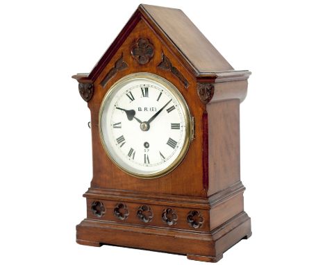 Great Eastern Railway 6inch Mahogany cased Fusee Bracket clock manufactured for the G.E.R. by Bevan of Tottenham London circa