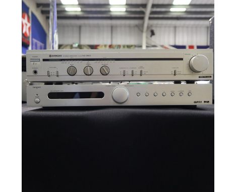 Hitachi amplifier model: HA2800 &amp; Tangent 100 DAB tuner. All electrical items in this lot have been PAT tested for safety