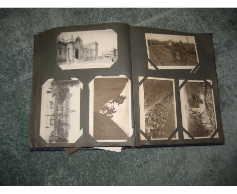A postcard album of military interest - some First World War postcards.