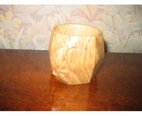 A large Mouseman napkin ring.