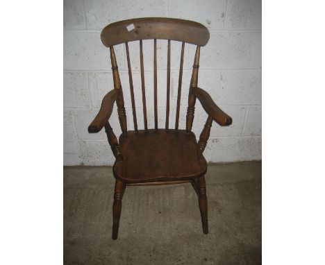 A 19th stick back chair.