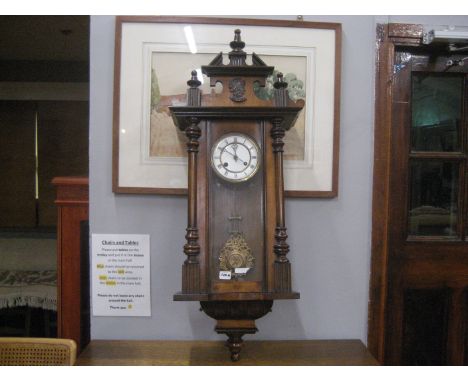 A late 19th wall clock. 