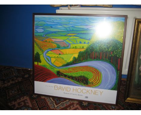 A David Hockney, Garrowby Hill print.