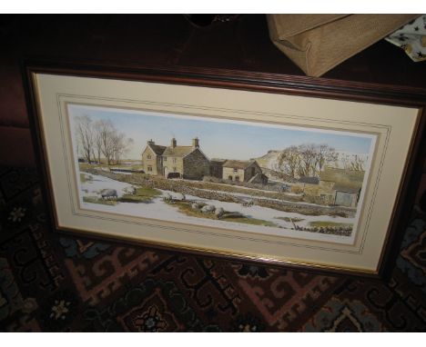 A framed North Yorkshire print.