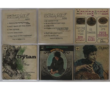 BOB DYLAN EPS - A fantastic set of 5 x early UK EPs. Titles are Stealin' (a 2 x EP set, 11 tracks in total featuring rare stu