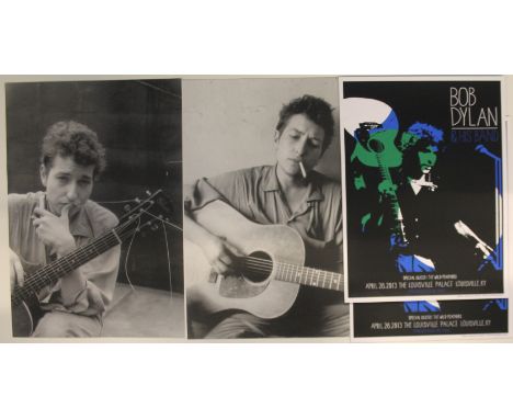 BOB DYLAN - 9 x Bob Dylan posters to include Bob Dylan and His Band at Newcastle Telewest Arena advert (101x152cm) and 2002 (