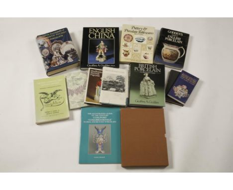 BOOKS: A COLLECTION OF VARIOUS CERAMIC REFERENCE BOOKS AND GUIDES, all signed by the authors including "English China" by Geo