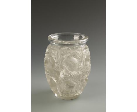 R. LALIQUE: A Bagatelle vase with etched signature, 6.75" high