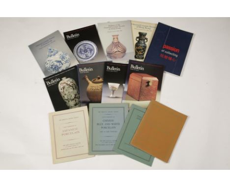 A COLLECTION OF TRANSACTIONS/BULLETINS FROM THE ORIENTAL CERAMIC SOCIETY, LONDON AND HONG KONG, including "The Collector and 