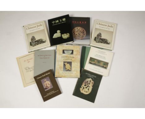 A COLLECTION OF CHINESE JADE REFERENCE BOOKS including "Chinese Jade Through The Ages", 1975; "Jades from the Tomb of the Kin