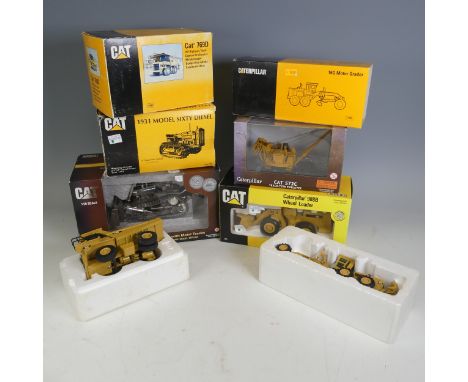 Caterpillar: A Cat D11R Track type Tractor, 1:50 Scale Norscot , limited edition in silver grey dozer/loader, together with a