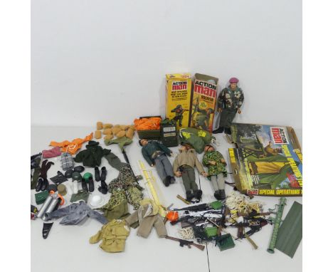 Action Man; A quantity of late 1960's / early 1970's figures and accessories, including a boxed 'Special Operations Tent',&nb