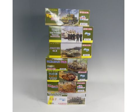 Seven Dragon 1:35 Scale Plastic Military Model Kits: 6609 JagDPanther G2, 6943 Sd.Kfz.234/2 Puma, 6578 Stug III Ausf.G May 19