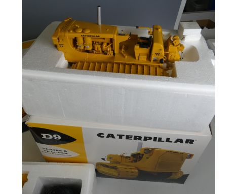 A Caterpillar D9 Series E Tractor, with No.29 Cable Control, together with a&nbsp;Caterpillar No.491 Scraper, limited edition