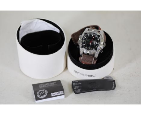 **Non-Functional Animal Typhoon Wristwatch**  This rugged "Animal Typhoon" wristwatch features a durable design with a round,