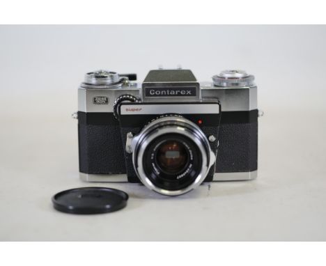 Zeiss Ikon Contarex Super Camera with Carl Zeiss Planar 50mm f/2 Lens  This Zeiss Ikon Contarex Super camera is a classic pie