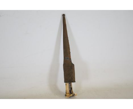 19th Century Afghan Pesh Kabz/Choora Dagger with Intricate Scabbard This remarkable 19th-century Afghan Pesh Kabz, also known