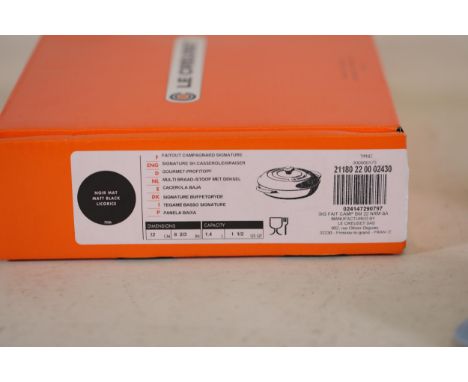 **Le Creuset Noir Mat Signature Casserole and Kitchenware Set**  This set includes a Le Creuset Signature Shallow Casserole/B
