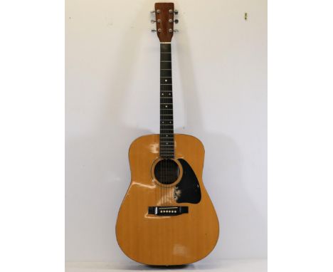 **Vintage Kimbara Acoustic Guitar, Model No. 5/P, Made in Korea**  This finely crafted acoustic guitar by Kimbara exudes clas