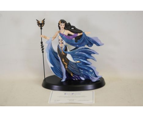 **Limited Edition Storm Princess Figurine by Andrew Bill for Danbury Mint with Certificate of Authenticity**  This exquisite 