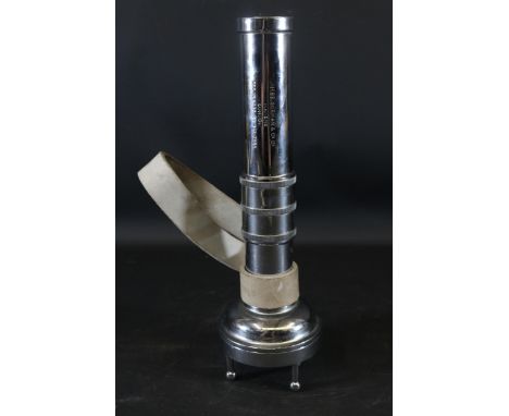 Siebe Gorman &amp; Co Ltd Metal Torch with Stand and Internal Bulb Fitting  This lot includes a vintage metal torch made by S