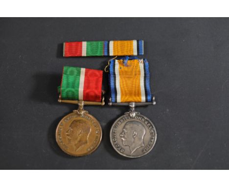 **Pair of World War I Medals Awarded to Margaret Rowan with Ribbon Bar**This collection features two distinguished World War 