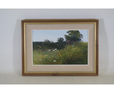 Heaven in a Wild Flower by Pamela Derry  Type: Framed Painting   Material: Paint on Canvas, Wooden Frame with Gold Accents   