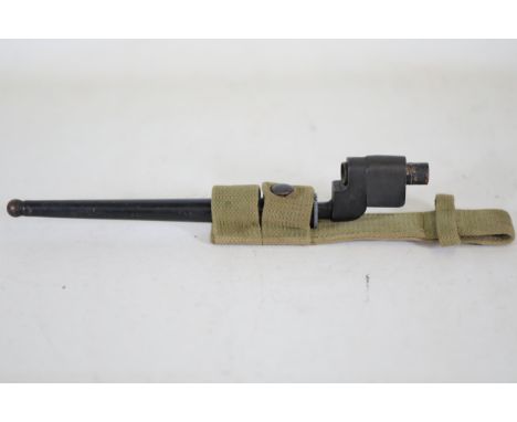 **British No.4 Mk. II* Spike Bayonet with Scabbard and Frog**  This British No.4 Mk. II* Spike Bayonet, complete with its sca