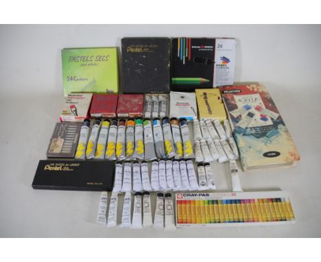 Collection of Rowney Artists' Paints, Vintage, Unused  This collection includes various unused vintage paints from the renown