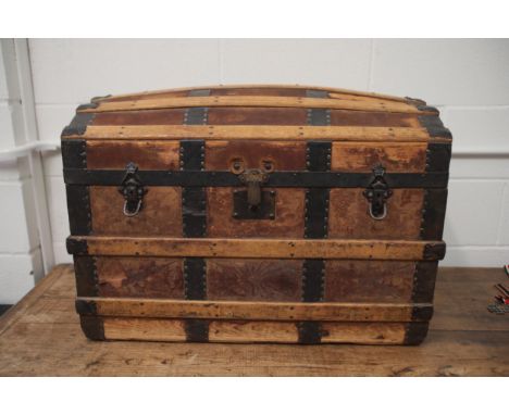 Antique Scottish Cheltenham Trunk by G.G. Peterkin of Aberdeen  This enchanting Scottish Cheltenham trunk, crafted by G.G. Pe