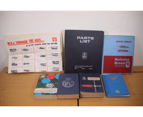 **Vintage Automotive Manuals and Guides Collection**  This collection features an array of vintage automotive manuals and gui
