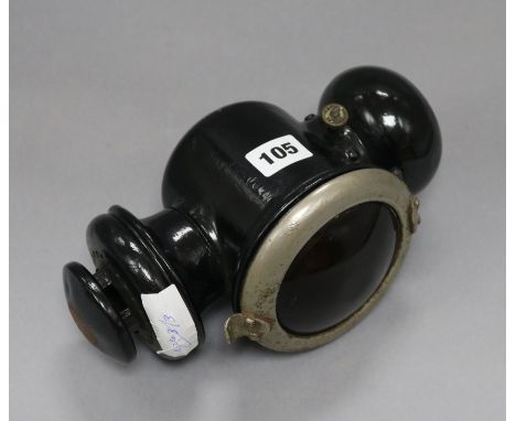 A Ford Model T kerosene tail lamp length 23cm