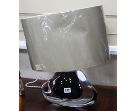A Porta Romana clear glass lamp width 30cm