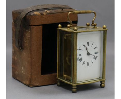 A cased carriage clock