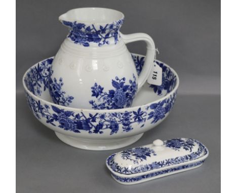 A Spode wash jug and basin basin diameter 35cm