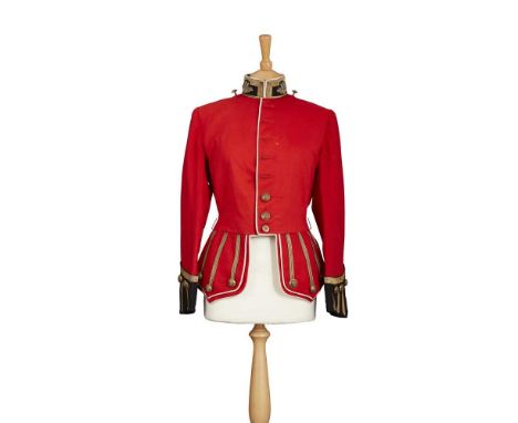 SCOTTISH INFANTRY OFFICERS UNIFORMS EARLY 20TH CENTURY including two pairs of red coat and mess dress jackets, the smaller pa