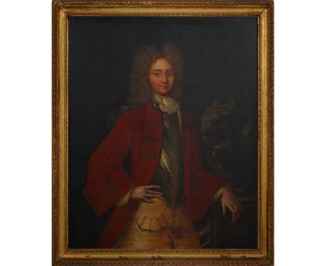 18TH CENTURY ENGLISH SCHOOL THREE QUARTER LENGTH PORTRAIT OF LORD FAIRFAX Oil on canvas, and a companion, a pair, 'Lady Fairf