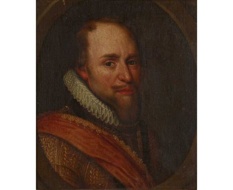17TH CENTURY FOLLOWER OF MICHIEL MIEREVELT PORTRAIT OF A NOBLEMAN Feigned oval, oil on panelDimensions:23cm x 18.5cm (9in x 7