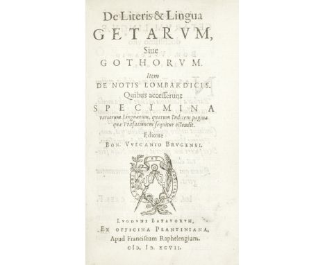 VULCANIUS (BONAVENTURA, EDITOR)Jornandes... De Getarum, sive Gothorum origine et rebus gestis. Isidori chronicon Gothorum, Va