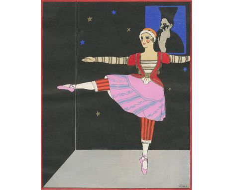 BALLET RUSSES AND NIJINSKYBARBIER (GEORGES) Designs on the Dances of Vaslav Nijinsky, NUMBER 395 OF 400 COPIES 'on vellum pap