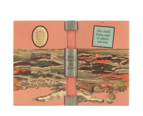 SMITH (PHILIP)SMITH (ALI) Hotel World, FIRST EDITION,  elaborate painted salmon pink goatskin by Philp Smith (signed and date