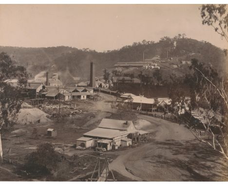 AUSTRALIA - PHOTOGRAPHYAlbum of views (and 3 portrait groups of Aborigines), of Australia,  35 albumen prints, mostly mounted