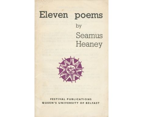 HEANEY (SEAMUS)Eleven Poems, [1965]--LONGLEY (MICHAEL) Ten Poems, [1965]--MAHON (DEREK) Twelve Poems, FIRST EDITION, FIRST IS