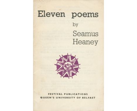 HEANEY (SEAMUS)Eleven Poems, [1965]--LONGLEY (MICHAEL) Ten Poems, [1965]--MAHON (DEREK) Twelve Poems, FIRST EDITION, FIRST IS