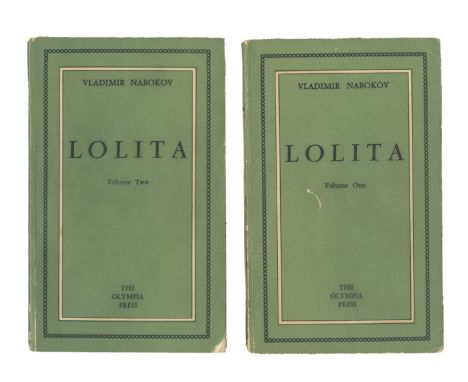 NABOKOV (VLADIMIR)Lolita, 2 vol., FIRST EDITION, FIRST ISSUE priced 'Francs: 900' on lower wrappers,  half-titles, without bl