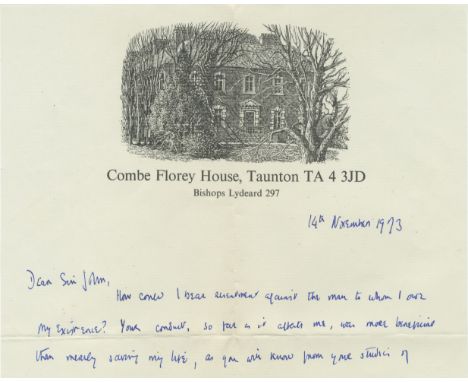 WAUGH AND HEYGATECollection of letters to Sir John Heygate, largely concerning Evelyn Waugh, his posthumous reputation and He