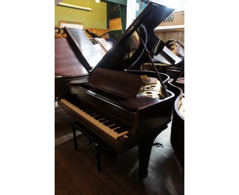 Steinway (c1910) 
A 5ft 10in Model O grand piano in a rosewood case on square tapered legs, together with an ebonised stool. 