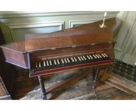 Alec Hodsdon (c1952) 
A spinet in a walnut veneer case on turned legs.
